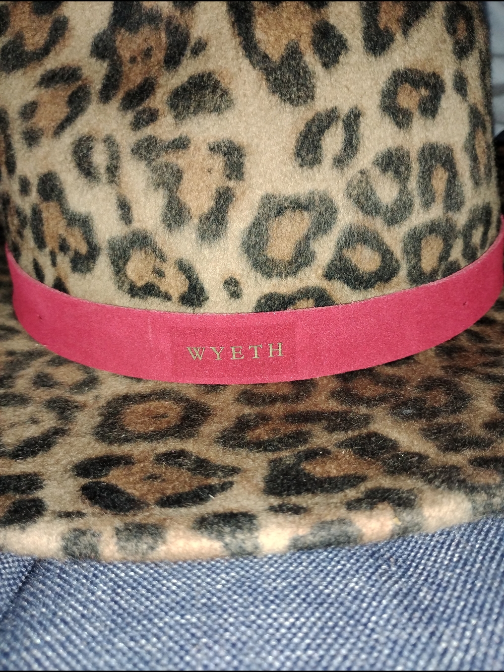 Wyeth Leopard Print Wool Hat - Picture 2 of 2